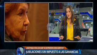 Jubilaciones sin impuesto a las Ganancias  Telefe Noticias [upl. by Elocyn553]