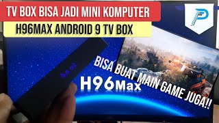 Review Android TV BOX H96 Max 4k Ultra HD  TV Box atau Komputer Mini  STB Android Mantap [upl. by Ynnek790]