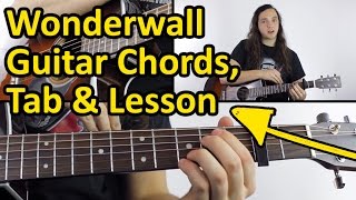 How to play Wonderwall  Chords amp Tabs [upl. by Idalla]