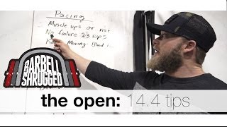 CrossFit Open 144 WOD Tips and Strategy by Barbell Shrugged  TECHNIQUEWOD [upl. by Anolahs]