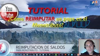 REIMPUTACION saldos a favor MONOTRIBUTO  Tutorial [upl. by Eytak]