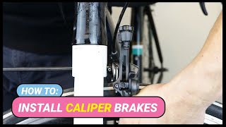 How To Install Caliper Brakes On Bicycle [upl. by Lydnek]