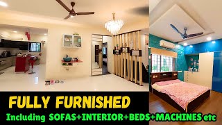 Beautiful fully furnished 3 bhk flat for sale in hyderabad miyapur  including all  real estate [upl. by Cattima]