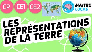 Les représentations globales de la Terre CP  CE1 CE2  Cycle 2  Questionner le monde [upl. by Ahsimot301]