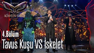 Tavus Kuşu VS İskelet  oylama sonucu  Maske Kimsin Sen 4 Bölüm [upl. by Ylrad]