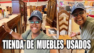 VAMOS a la TIENDA de MUEBLES de SEGUNDA MANO en USA🪑 [upl. by Pearla]