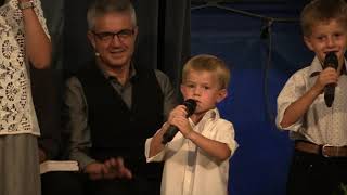 Spring Garden Tent Meetings Singing Friday Night Mel Stoltzfus Family [upl. by Ihn426]