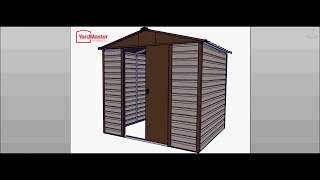 YardMaster Shiplap 8x6 TBSL Metal Shed  How to Assemble [upl. by Lebasy]