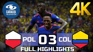 Poland  Colombia 03 4K  Full Highlights amp Goals  TV Colombia [upl. by Myrlene295]