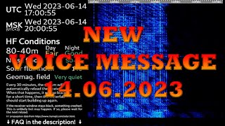 UVB76 NEW VOICE MESSAGE 14062023 1700 UTC [upl. by Lecram384]