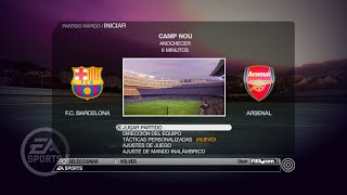 FIFA 09 2009  FC Barcelona vs Arsenal  Gameplay PS3 HD RPCS3 [upl. by Ojeibbob]