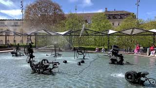 TinguelyBrunnen Tinguely Fountain in Basel Switzerland [upl. by Asselam]