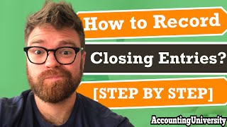 3 Easy Steps  How to Record Closing Entries SUPER FAST [upl. by Nyladnek]