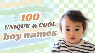 100 Unique Boy Names 2024 Cool amp Stylish Baby Names for Boys [upl. by Eibot260]