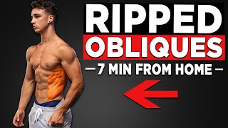 7 MIN LEGENDARY OBLIQUES NO EQUIPMENT BODYWEIGHT WORKOUT [upl. by Aved144]