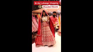 Rate This Red Bridal Lehenga Out Of 10  Chandni Chowk Bollywood Replica Lehenga Wedding Shopping [upl. by Centeno]