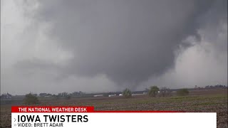 Tornadoes hit homes and power lines in the Great Plains [upl. by Dlnaod692]