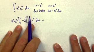 Definite Integral with Integration by Parts [upl. by Nahpets399]