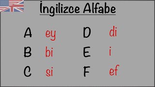 İngilizce Alfabe  Pratik [upl. by Niwdog]