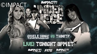 Trinity vs Gisele Shaw  Singles Match  Impact Under Siege 2023  WWE 2K23 [upl. by Koral]