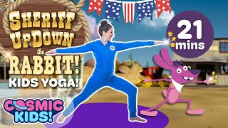 Sheriff Updown the Rabbit  A Cosmic Kids Yoga Adventure [upl. by Laurens]