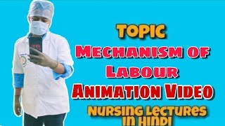 Mechanism of Labour  Animation Video  OBG  Nursing Lecture Notes in Hindi Part 4 [upl. by Ellimac]