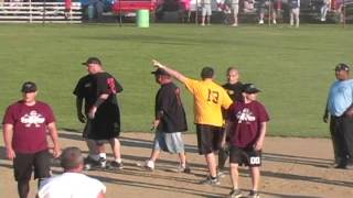 Softball Players Fighting On The Field During Game [upl. by Noy]