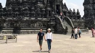 Luna Maya  Reino Barack Kunjungi Prambanan Netizen Awas Putus [upl. by Atteyram]