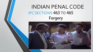 IPC section 463 to 465 explained in Malayalam For queries contact mynotesandmynotesgmailcom [upl. by Ollecram]