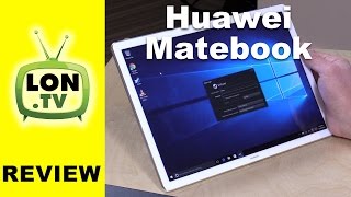 Huawei MateBook Windows 10 Tablet PC Review With Keyboard Portfolio amp Stylus [upl. by Botzow336]