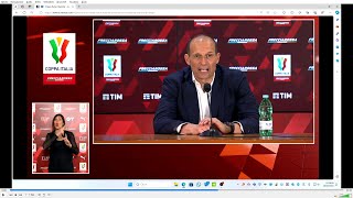 VIDEOCONFERENZA ALLEGRI POST JUVENTUS ATALANTA 16 05 2024 [upl. by Teodoro]