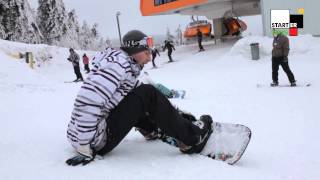 NAUKA JAZDY NA SNOWBOARDZIE [upl. by Nosnaj]