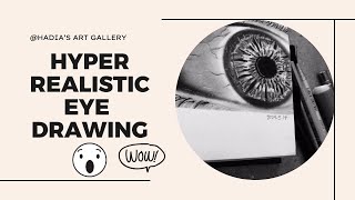 Hyper realistic eye drawing trending art [upl. by Emse]