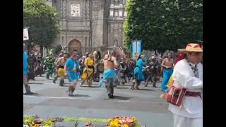 Danza Copilteotl  ceremonia de la fundación de Méxihco Tenochtitlan 2023 [upl. by Pfeffer219]