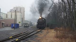 CNJ 113 passing Tredegar Corp at Minersville PA [upl. by Ettezzil]