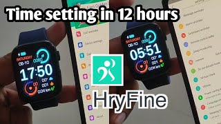 hryfine watch time setting 12 hours  hryfine app time setting 12 hours [upl. by Ahel]