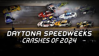 2024 Daytona Speedweeks Crashes [upl. by Woo183]