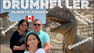 🇵🇭🇨🇦Canada Vlog Drumheller Hoodoos World’s Largest Dinosaur and Horsethief Canyon [upl. by Fondea]