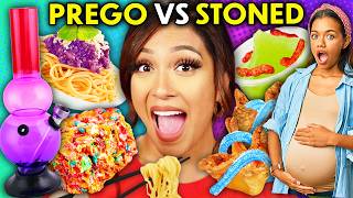 Pregnancy Cravings Vs Stoner Foods Challenge 2 [upl. by Tega]