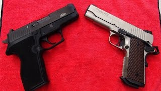 Sig Sauer Compact Nickel 1911 vs Sig Sauer P227 SAS Gen 2 HD [upl. by Debbra]