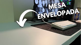 Envelopando Minha MESA de BRANCO [upl. by Naraj]