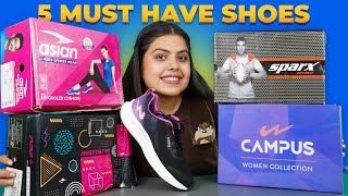 Top 5 Best ShoesSneakers Under 1000  Amazon Shoes Haul Review 2024  RedTape Campus Sparx Asian [upl. by Callida]