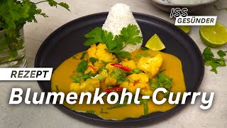 Veganes Rezept für BlumenkohlCurry  AOK [upl. by Koran]