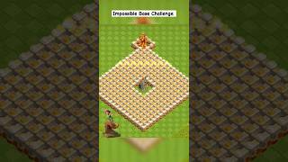 Impossible Base Challenge With Scattershot shorts coc clashofclans challenge [upl. by Jacobson]