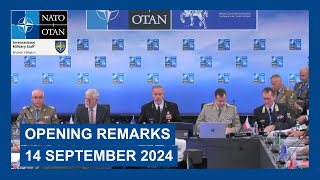 Opening remarks at the NATO Military Committee Conference 14 September 2024 Prague Czech Republic [upl. by Horn655]