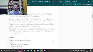 AULA 3  O QUE É A LÓGICA ARGUMENTATIVA  3 ANO [upl. by Nalym560]