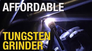 The Perfect Way to Sharpen Tungsten for Precision TIG Welding  Tungsten Grinder from Eastwood [upl. by Sucramel]