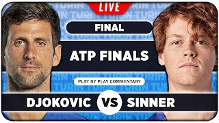 DJOKOVIC vs SINNER • ATP Finals 2023 Final • LIVE Tennis PlaybyPlay Stream [upl. by Sardse]