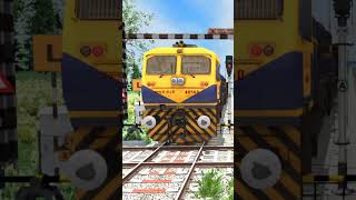 WDG4D CROSSING BRANCHED RAILROAD CROSSING train [upl. by Norted]