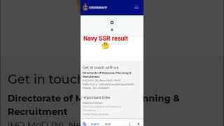 Navy SSR result 2023  Navy status video 2023 [upl. by Adehsor225]